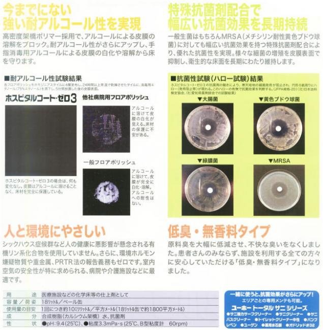 ミッケル化学:ホスピタルコート・ゼロ3